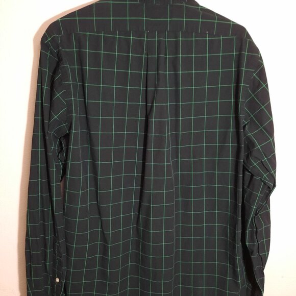Ralph Lauren Golf Mens Large Button Up Shirt Long Sleeves Custom Fit Checkered - Picture 2 of 4